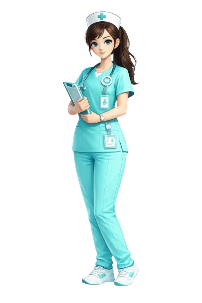 Eva with clipboard